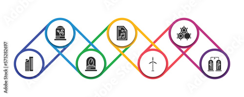 future technology filled icons with infographic template. glyph icons such as incubator, audio file, nanotechnology, residential, egg incubator, eolic energy, teleportation vector. photo