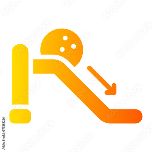 ramp gradient icon