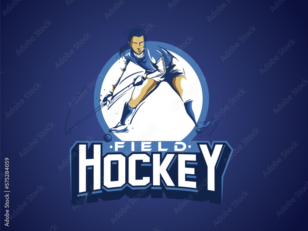 Hockey player illustration Hockey player illustration