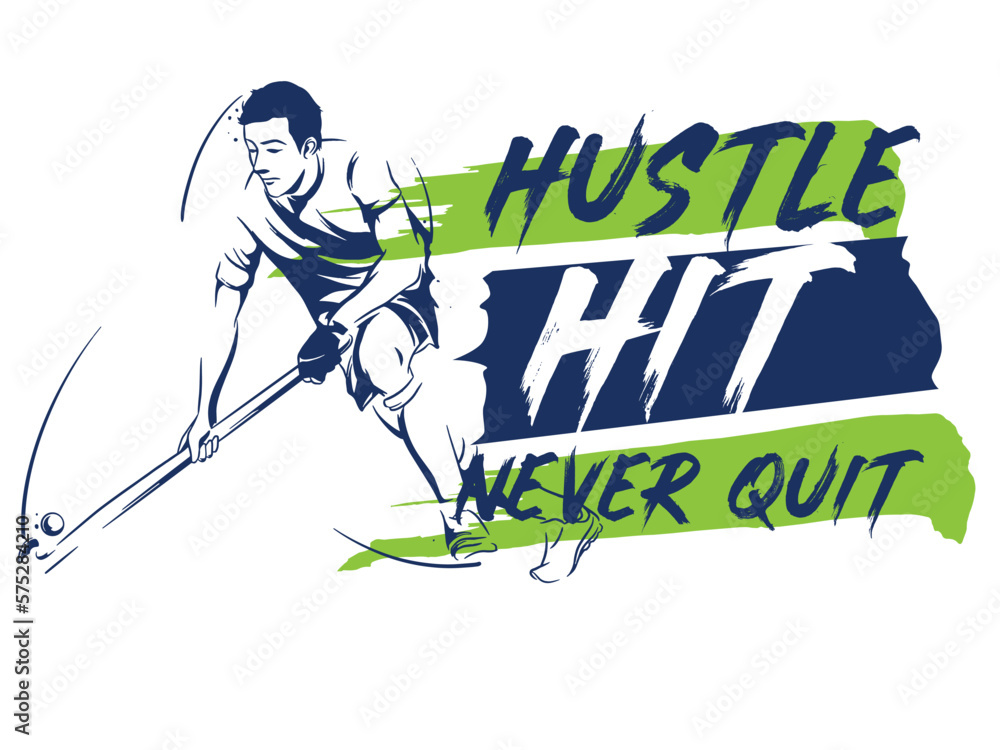 Fotografie Hockey player illustration
