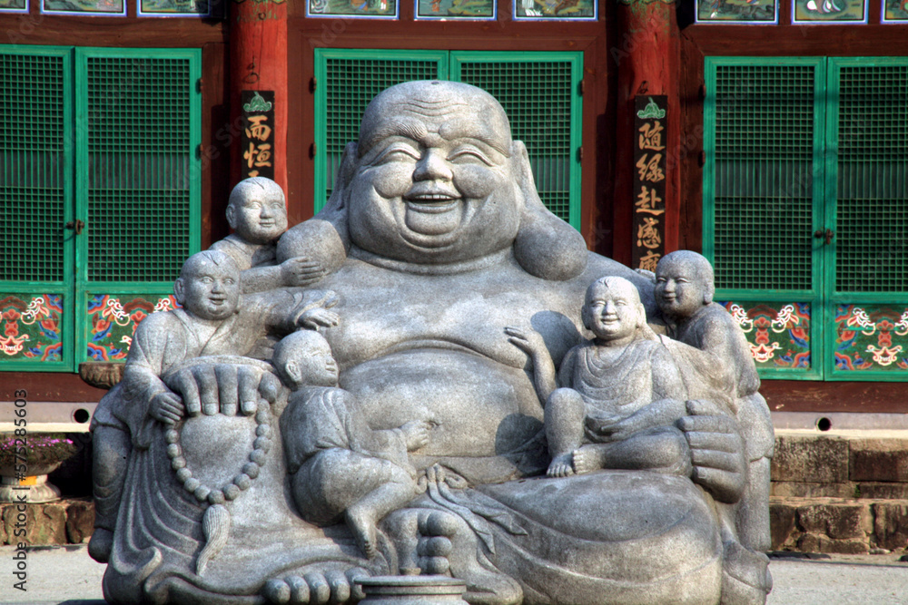 statue of happiness and abundance