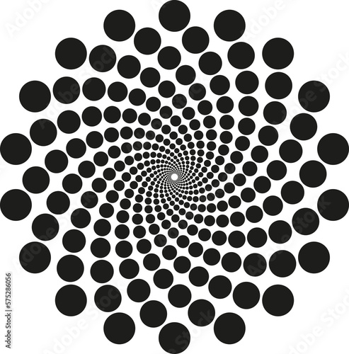 Fibonacci Doted Spiral