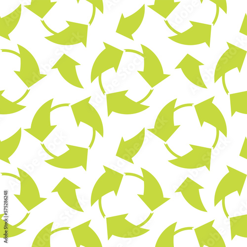 green recycle paper seamless symbol background vector