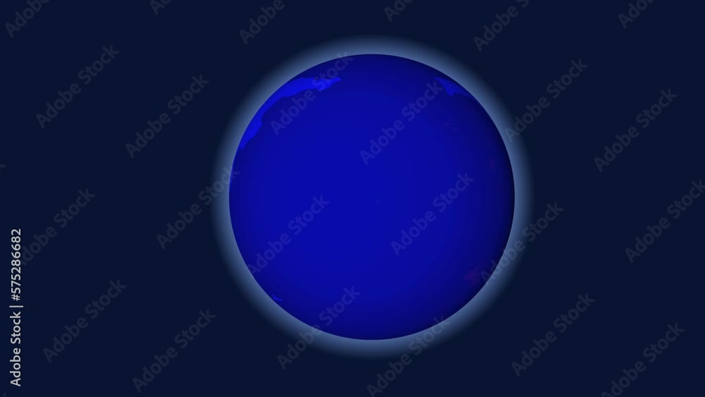 Planet Earth 3D is spinning on a black background. The 3D planetary universe is close. Planet Earth 3D is spinning on a black background. The 3D planetary universe is close.
