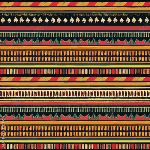 many forms fashion fabric design. Diagonal ikat stripes. Zigzag pattern seamless.Geometric chevron abstract illustration.