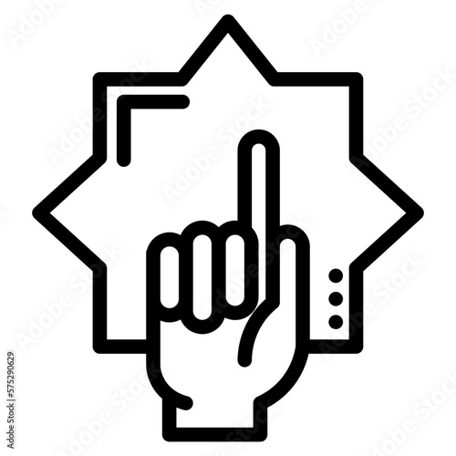 heaven pointer hand 