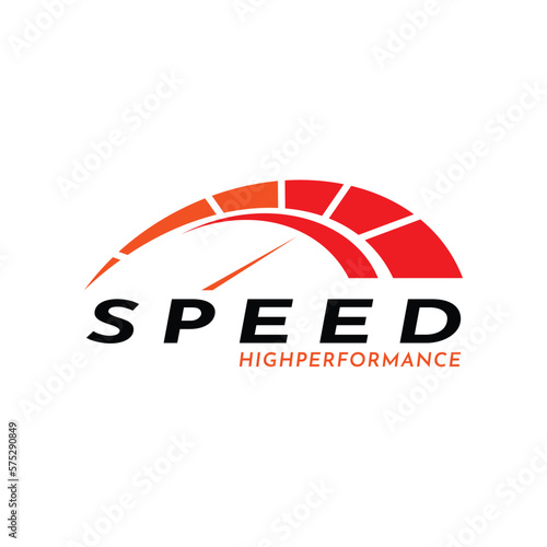 Speed logo design vector illustration