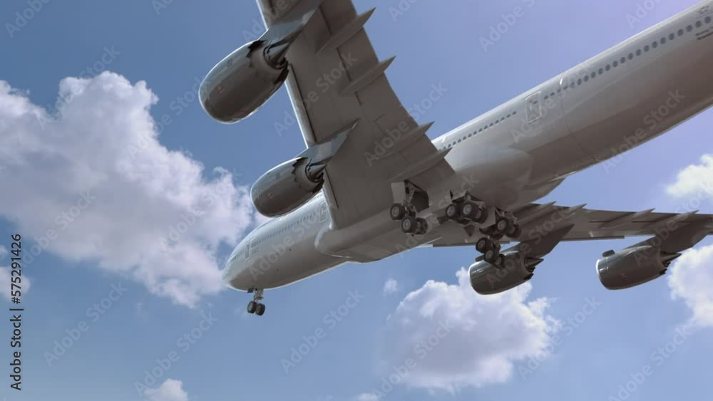 Airliner Flying and Landing Kuala Lumpur, Malaysia. Airplane concept Airliner Flying and Landing Kuala Lumpur, Malaysia. Airplane concept