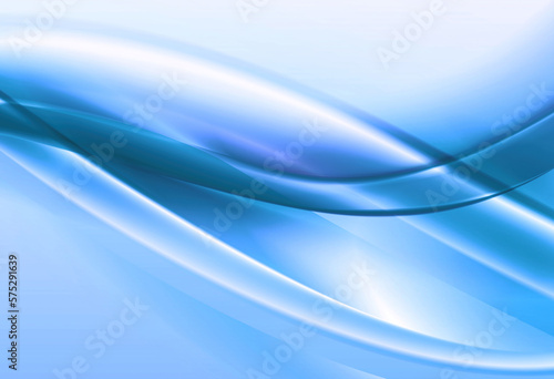 Abstract blue background, elegant soft waves, white blue lines wallpaper 3d illustration.