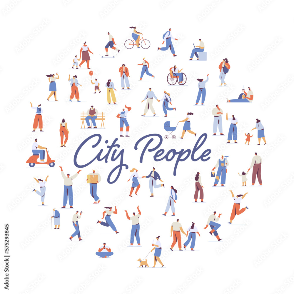 Different People silhouette big vector bundle. Male and female flat faceless characters isolated on white background.. Different People silhouette big vector bundle. Male and female flat faceless characters isolated on white background..