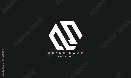 QLNJ, QLUN, QLN, LNQ, PLN,  Abstract initial monogram letter alphabet logo design photo