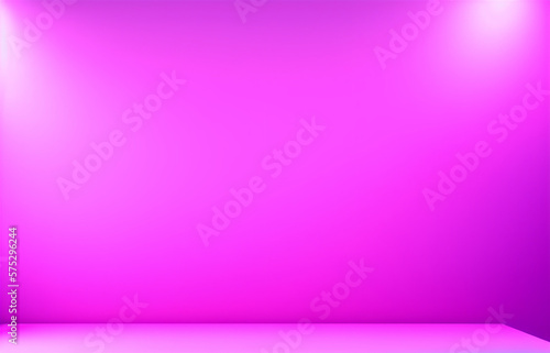 Abstract pink and gradient light background with studio backdrops. Blank display or clean room for showing product. Realistic 3D render.