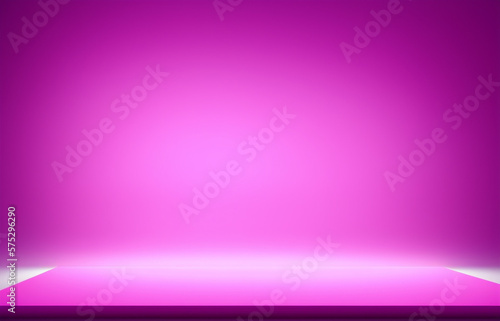 Abstract pink and gradient light background with studio backdrops. Blank display or clean room for showing product. Realistic 3D render.