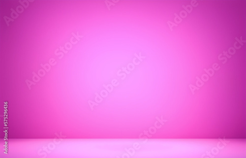Abstract pink and gradient light background with studio backdrops. Blank display or clean room for showing product. Realistic 3D render.