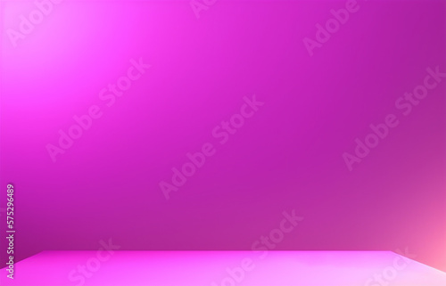 Abstract pink and gradient light background with studio backdrops. Blank display or clean room for showing product. Realistic 3D render.