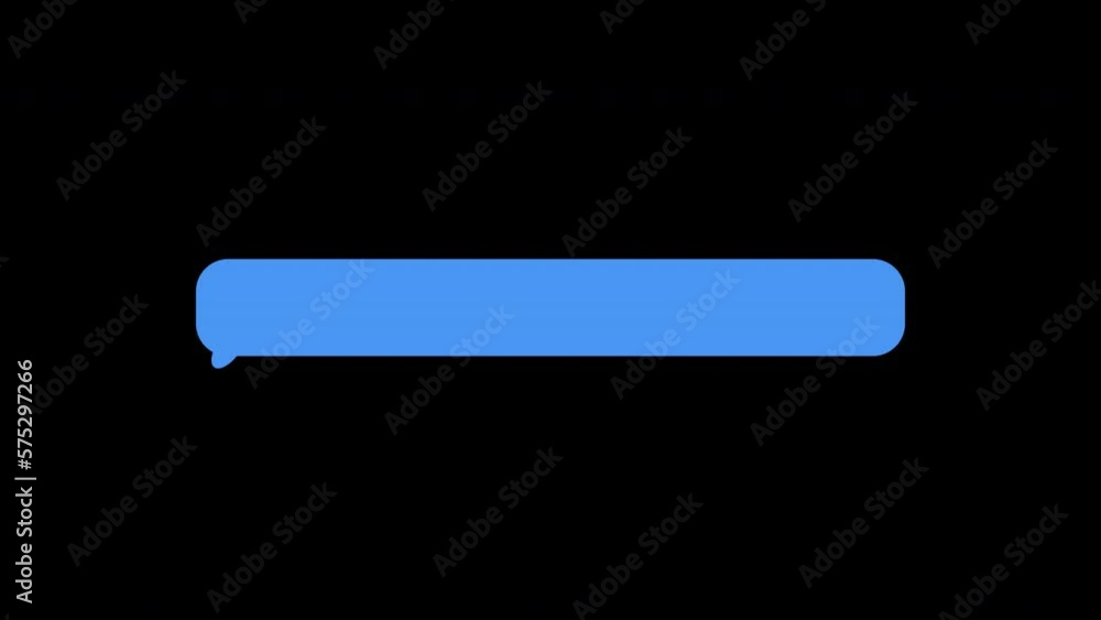 Animated Empty Texting Speech blue Bubble, Motion Graphics in Alpha Channel ProRes4444, transparent background Animated Empty Texting Speech blue Bubble, Motion Graphics in Alpha Channel ProRes4444, transparent background