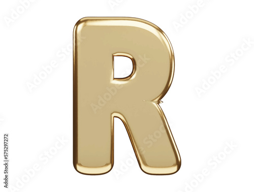 Alphabet text effect 3d rendering vector illustration