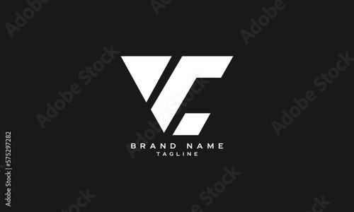 VFC, YFC, YC, VC, Abstract initial monogram letter alphabet logo design
