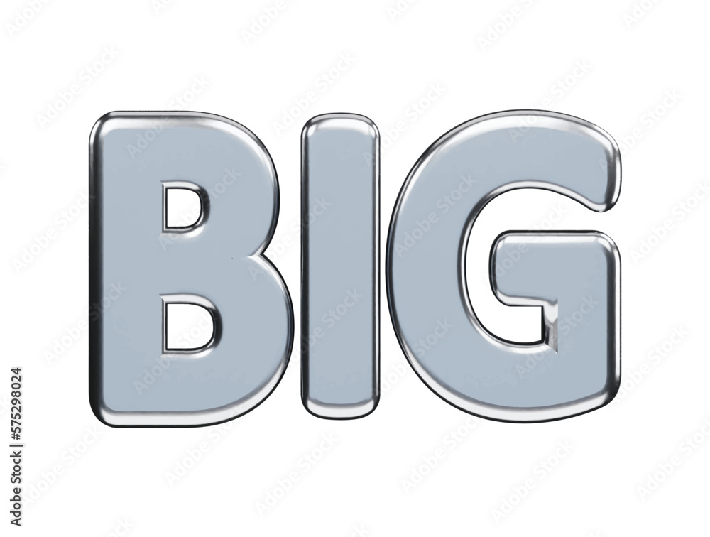 Big text effect 3d rendering vector illustration Big text effect 3d rendering vector illustration