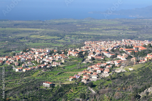Il paese di Cuglieri visto dal Castello del Montiferru 