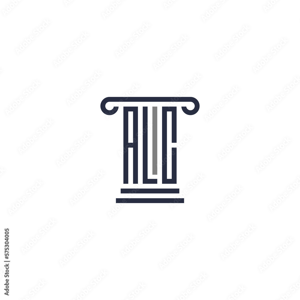 logo design letter ALC law and firm unique logo design letter ALC law and firm unique