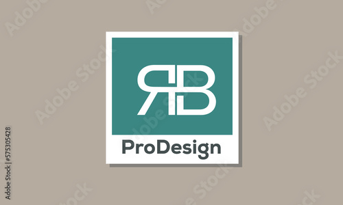 Alphabet letters Initials Monogram logo RB, BR, R and B