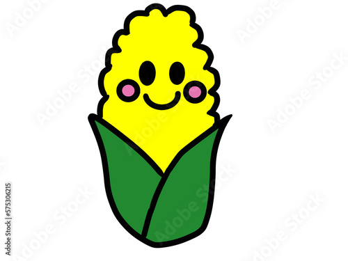 トウモロコシのかわいいキャラクター
