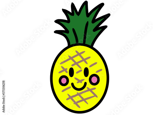 パイナップルのかわいいキャラクター