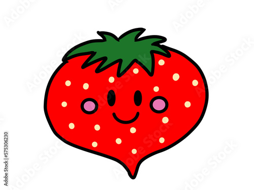 	いちごのかわいいキャラクター