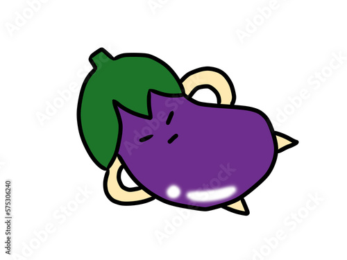 茄子のかわいいキャラクター
