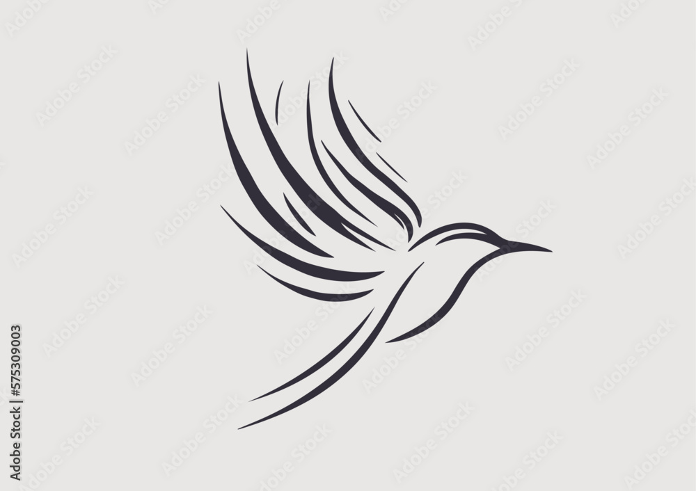 Obraz premium Abstract Hummingbird 