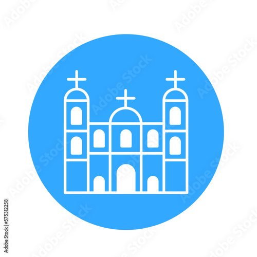 Basilica church Vector Icon which can easily modify