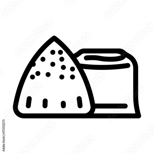 confection chocolate candy food line icon vector illustration