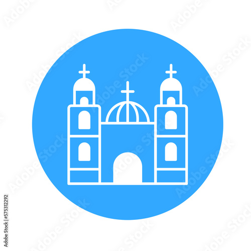 Church Vector Icon which can easily modify

