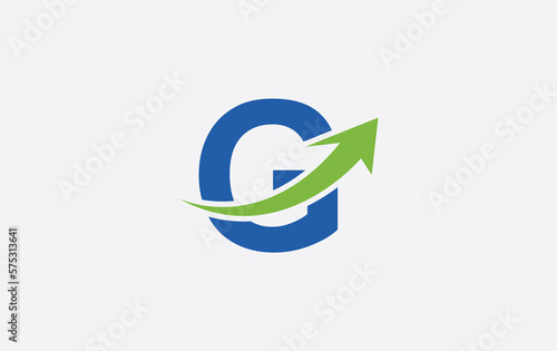 Free Download Financial logo symbol and Growth arrow icon monogram for business - GFXLoad