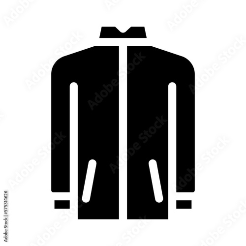 windproof outerwear male glyph icon vector illustration
