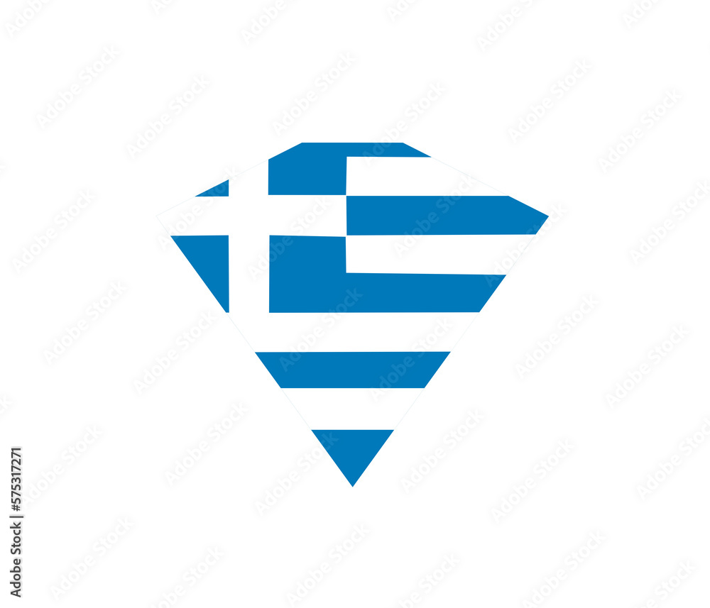 Greece flag design illustration, simple icon flag design with elegant concept Greece flag design illustration, simple icon flag design with elegant concept