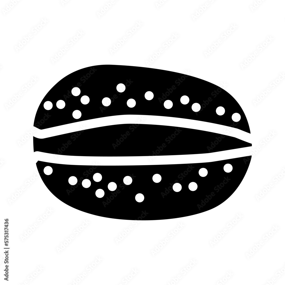 cut kiwi fruit fresh glyph icon vector illustration
