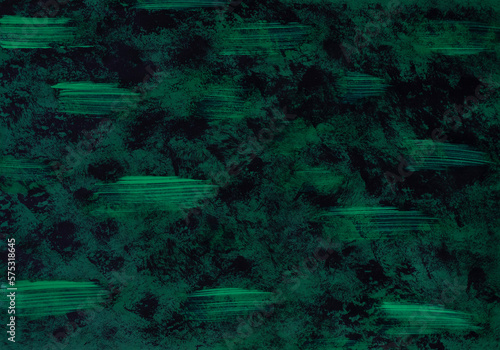 Green and black abstract textured hand-drawn pattern.