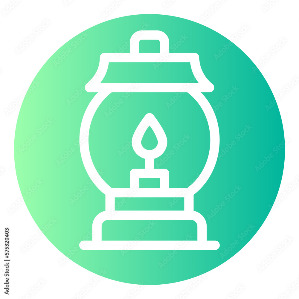 fire lamp gradient icon fire lamp gradient icon