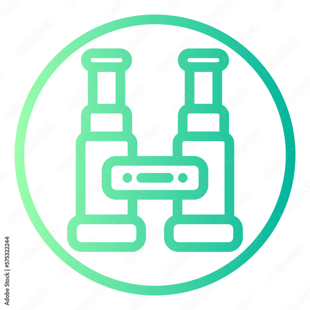 Obraz premium binoculars gradient icon