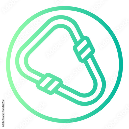 carabiner gradient icon