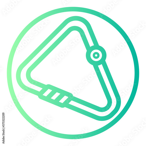 carabiner gradient icon