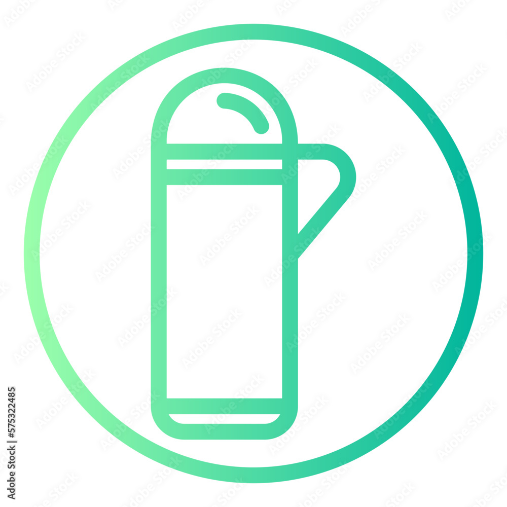 thermos gradient icon thermos gradient icon