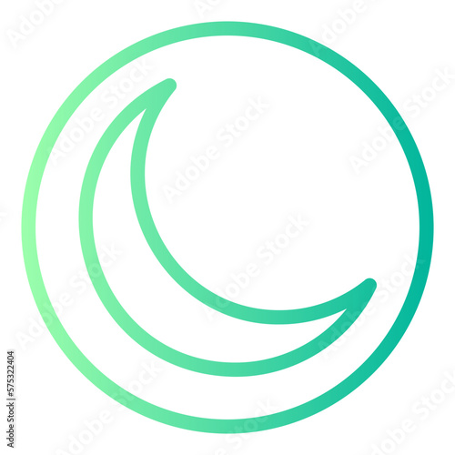 Free Download moon gradient icon - GFXLoad