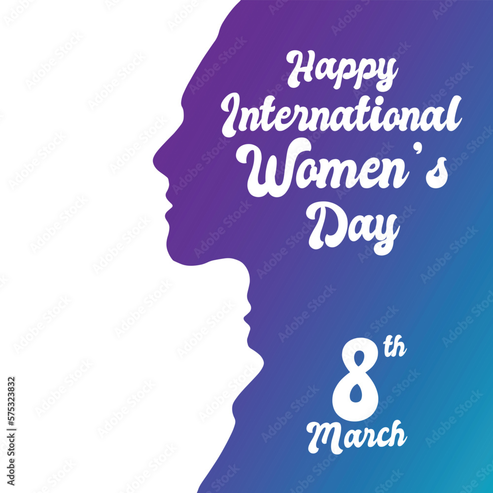 Happy International Women's Day Vector, perfect for office, company, school, social media, advertising, printing and more