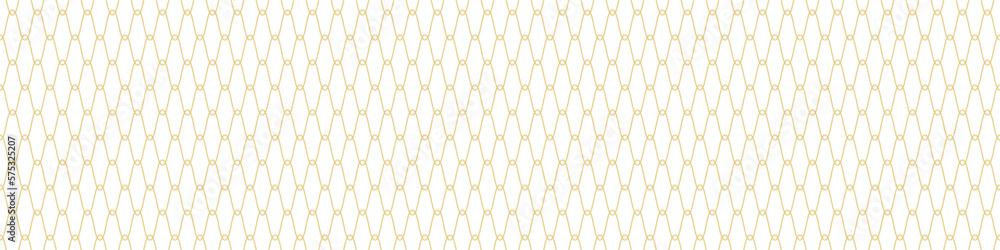 Fototapeta premium Seamless ornament. Golden pattern for backgrounds, banners, advertising and creative design. Flat style.
