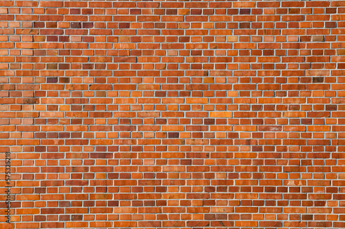 Old orange brick wall background. Brick wall, masonry