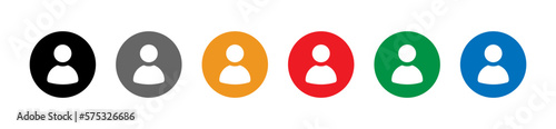 User avatar vector icons set