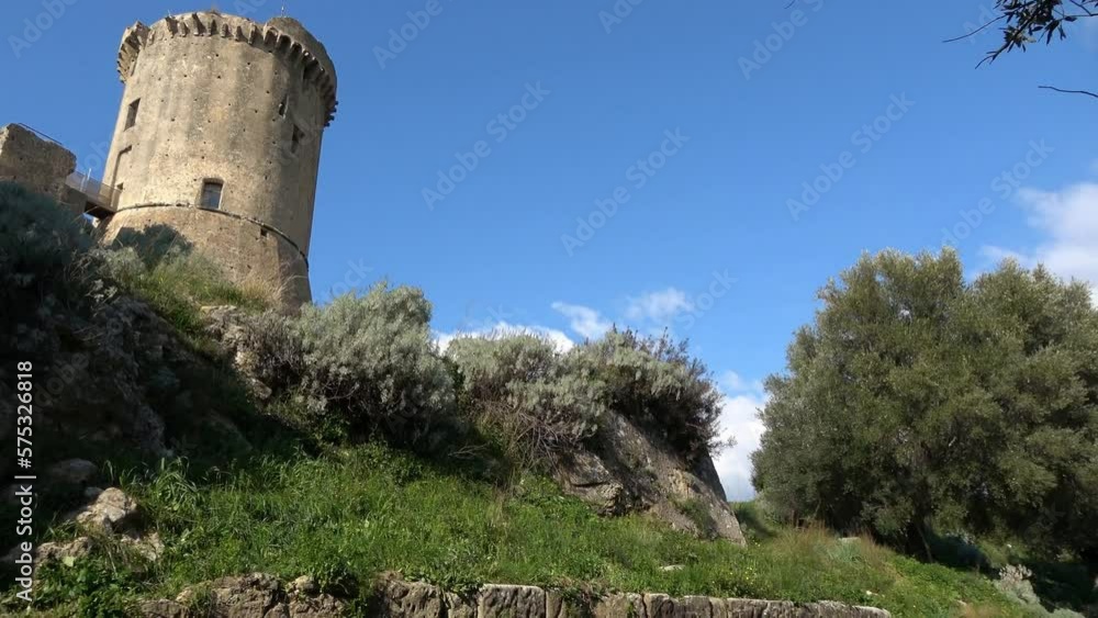An ancient tower in the archaeological park of Velia, a Greco-Roman city in the Salerno province, Campania state, Italy. An ancient tower in the archaeological park of Velia, a Greco-Roman city in the Salerno province, Campania state, Italy.